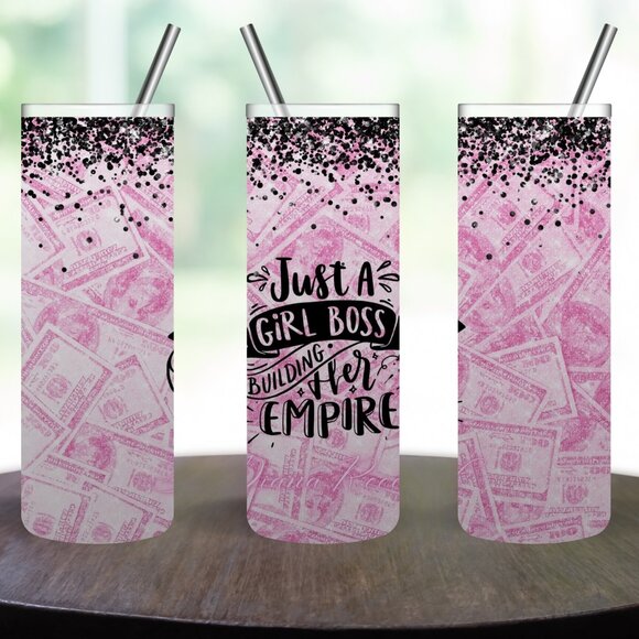 Stainless Steel 20oz GIRL BOSS Tumbler - Picture 1 of 5